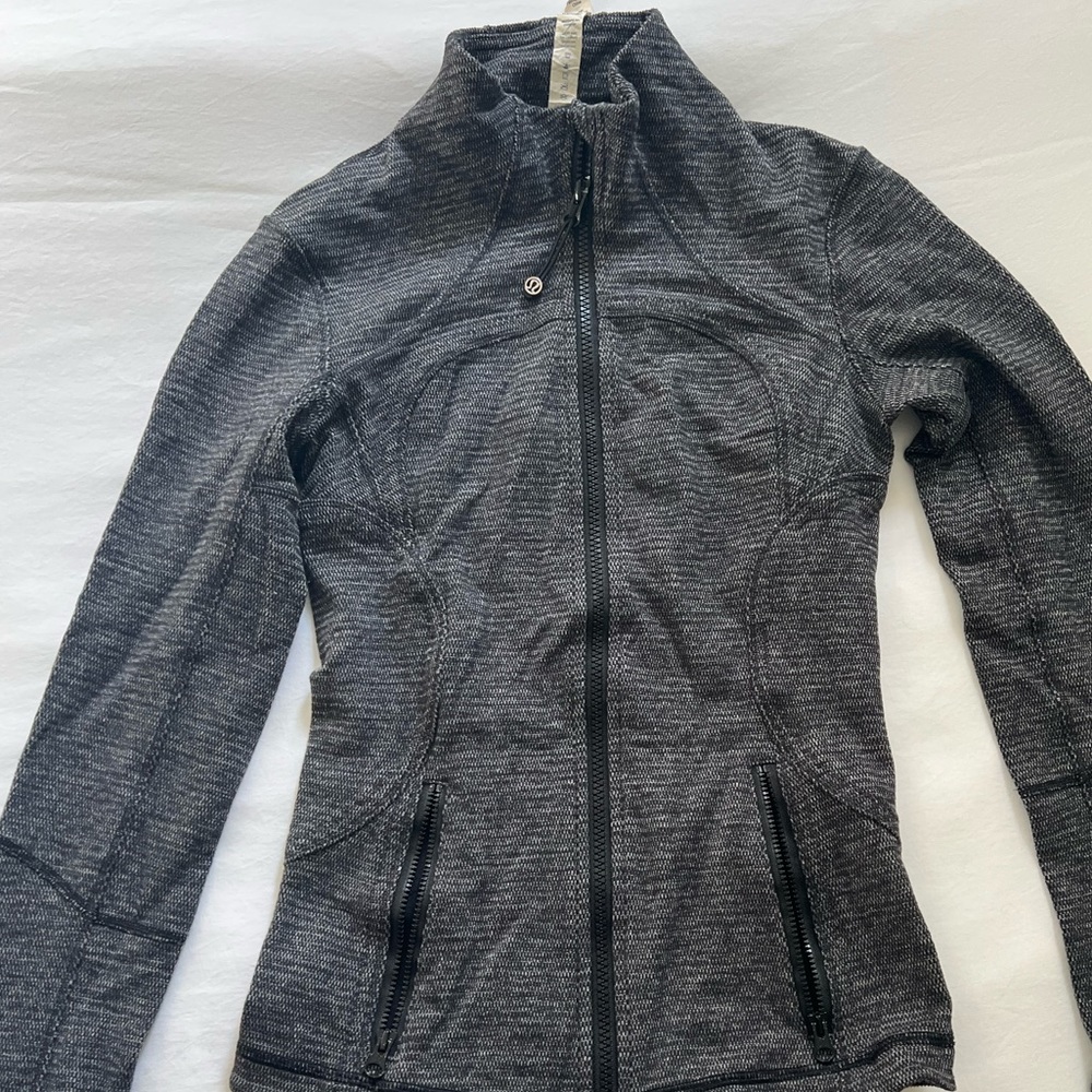 Gray lulu zip up
